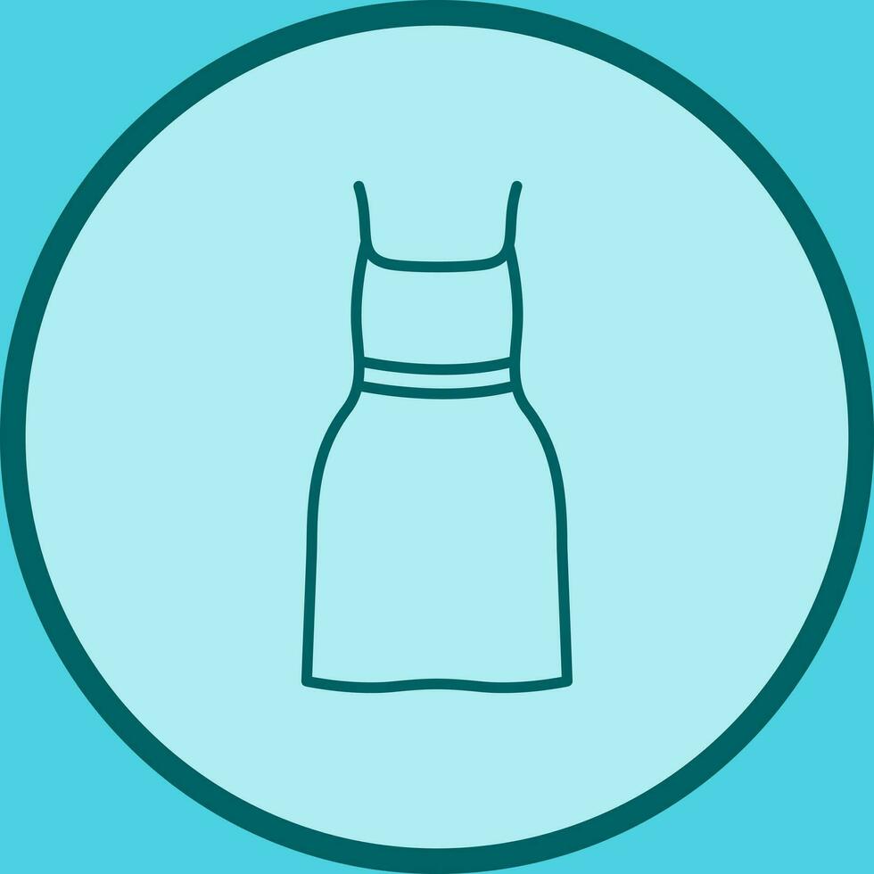 Cocktail Dress Vector Icon
