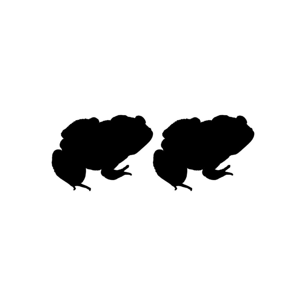 Frog Silhouette, can use for Logo Gram, Art Illustration, Pictogram, Website or Graphic Design Element. Vector Illustration