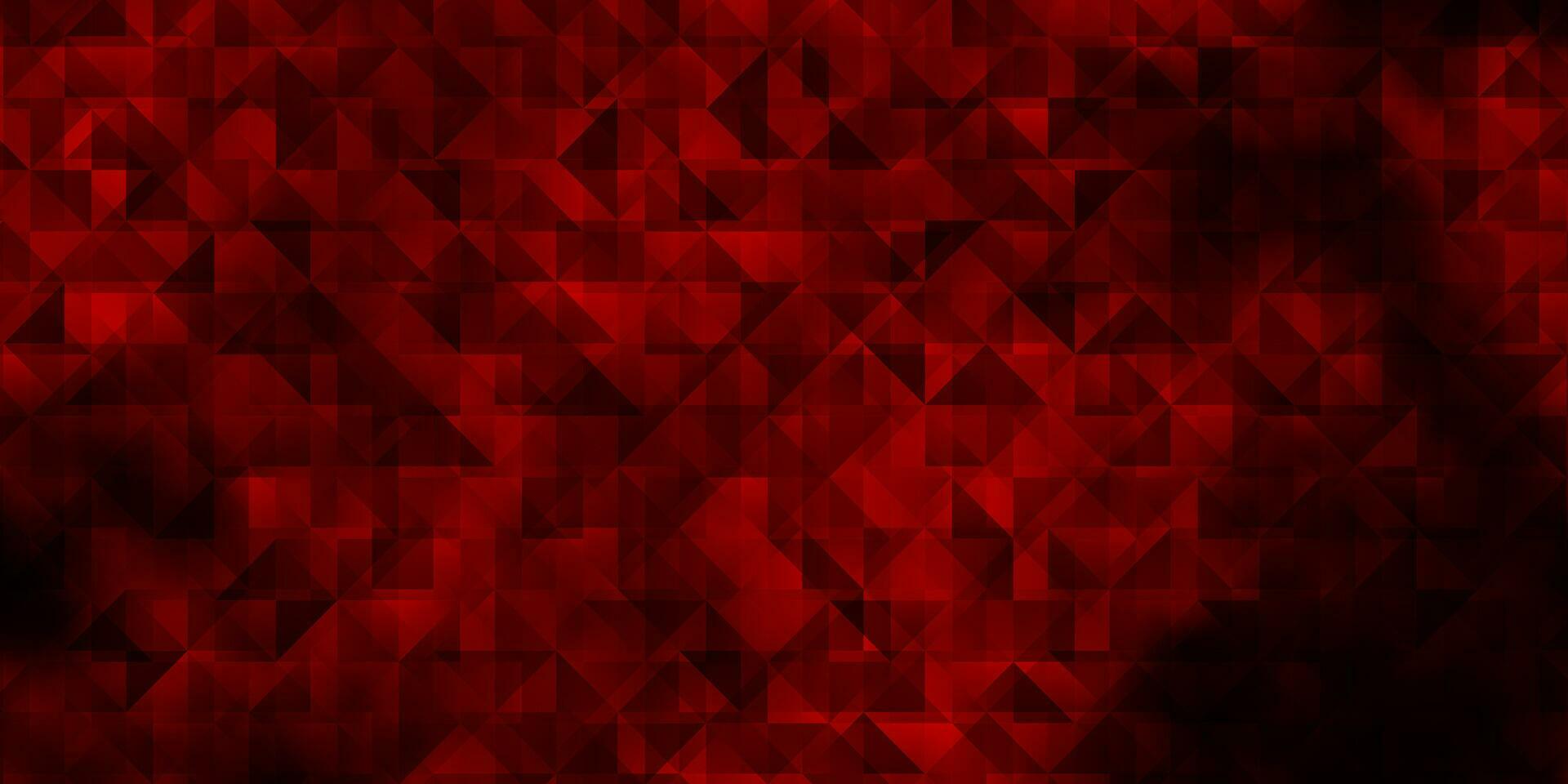 Dark Orange vector template with crystals, triangles.