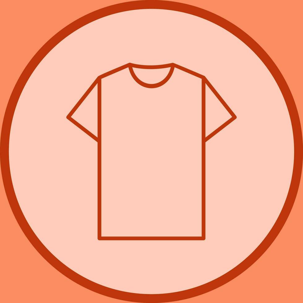 llanura t camisa vector icono