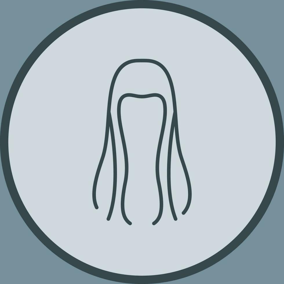 icono de vector de cabello