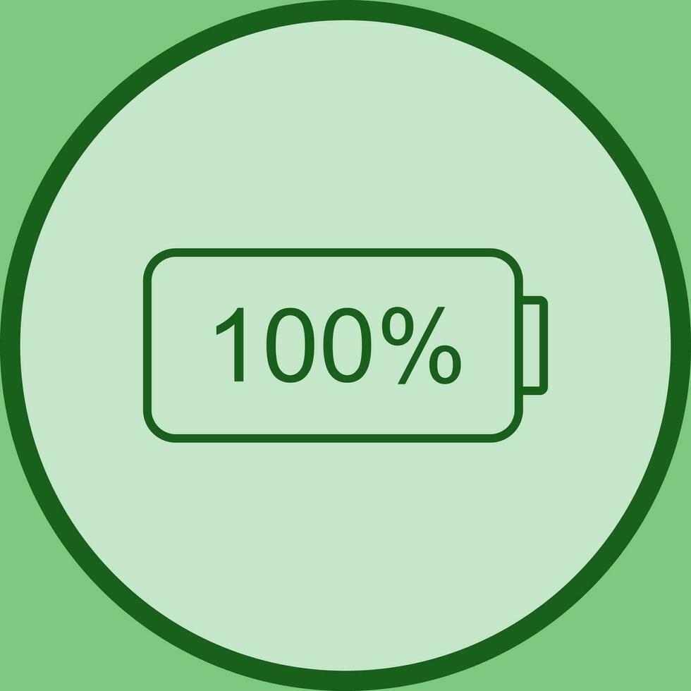 Unique Full Battery Vector Icon