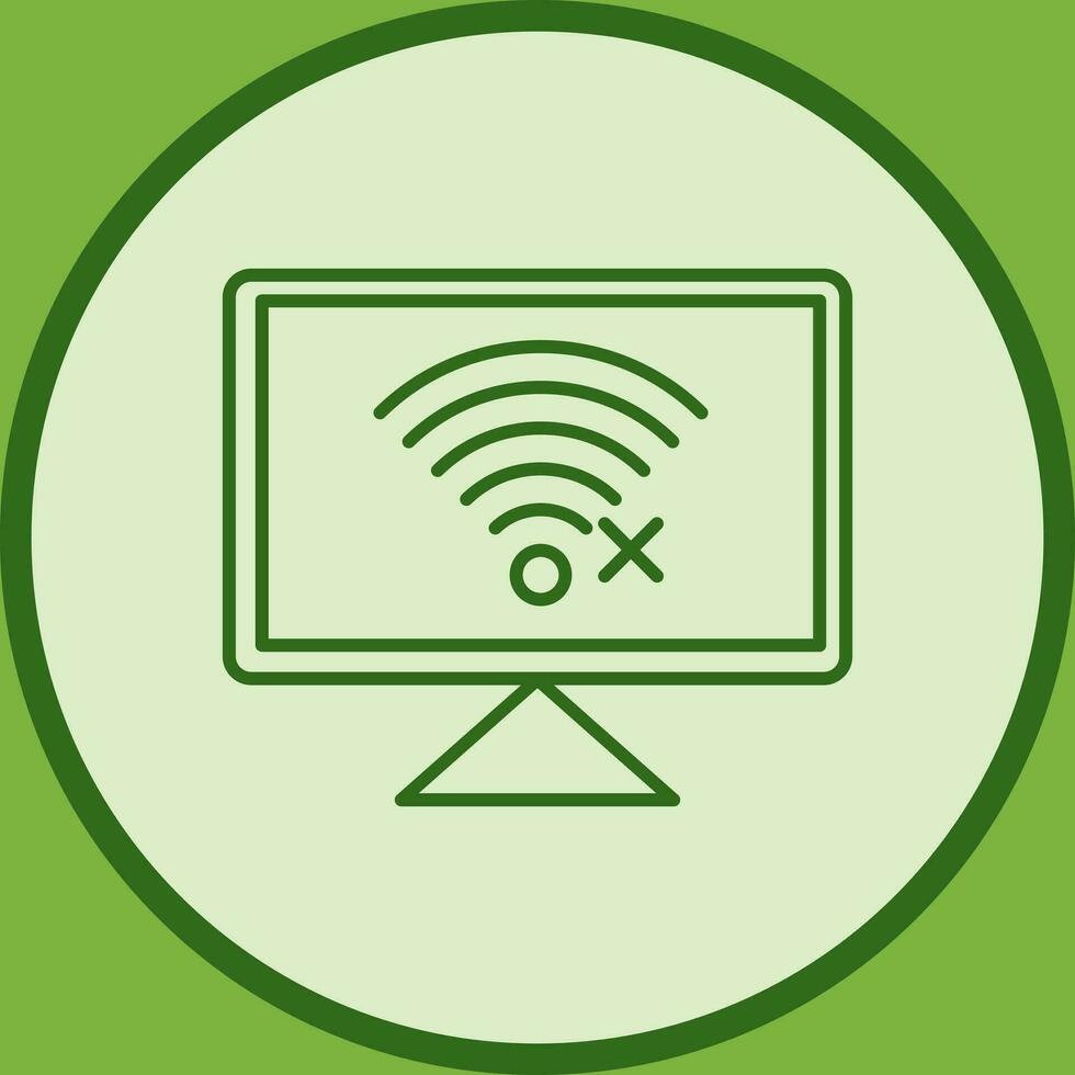 Disconnected Network Vector Icon