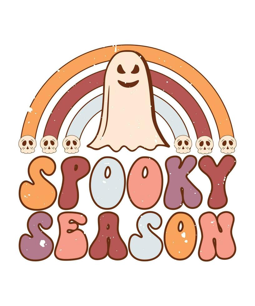 Spooky Season Retro Halloween vector