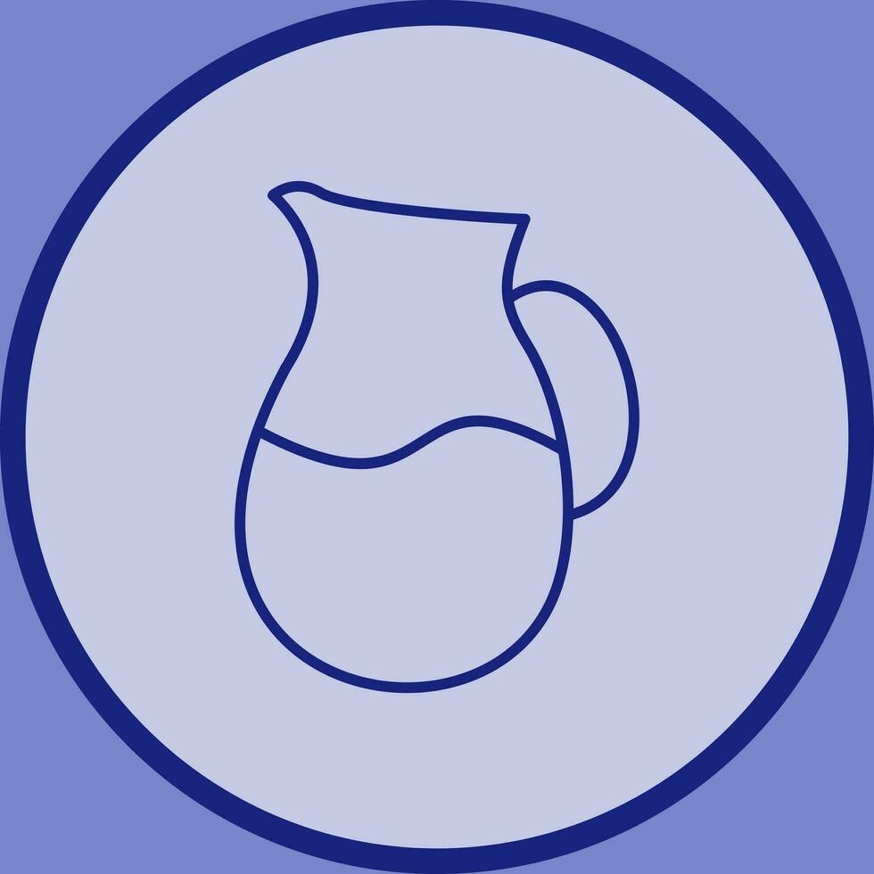 icono de vector de jarra de leche