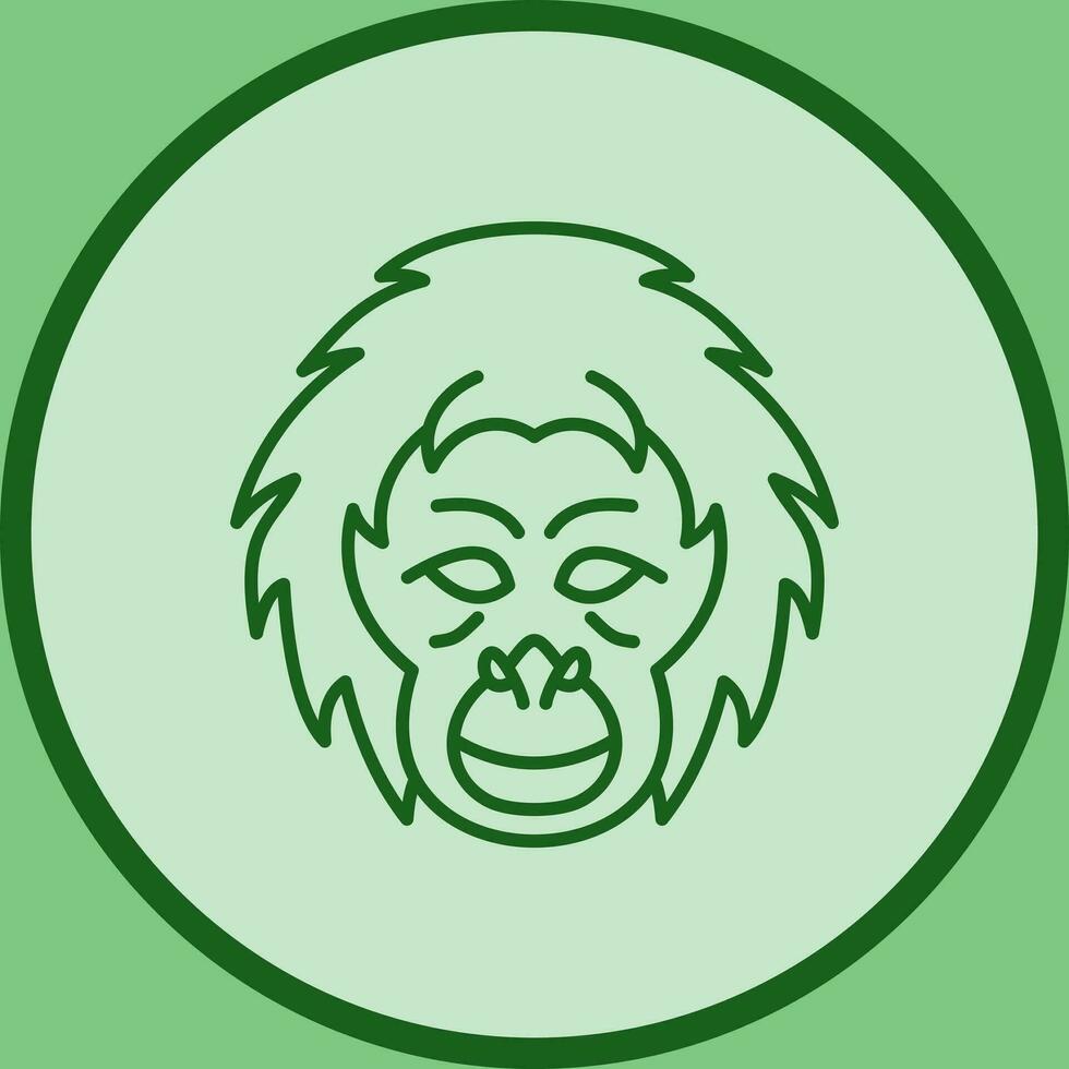 Orangutan Vector Icon