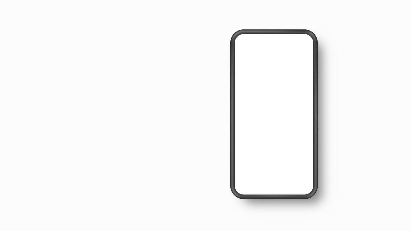 3d mobile phone realistic design. Vector illustration. Eps10