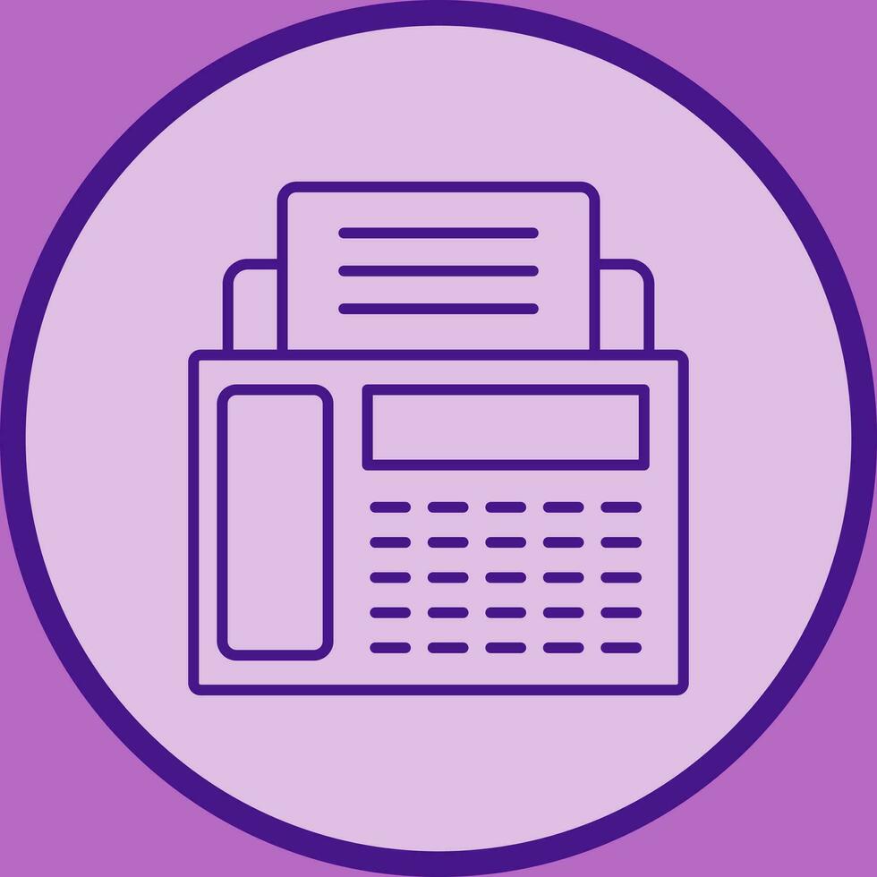 Fax Machine Vector Icon