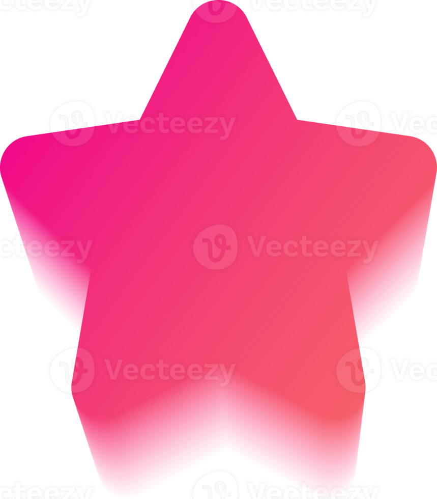 Y2k gradient star. Holographic soft aura. Blurred aesthetic shape. png
