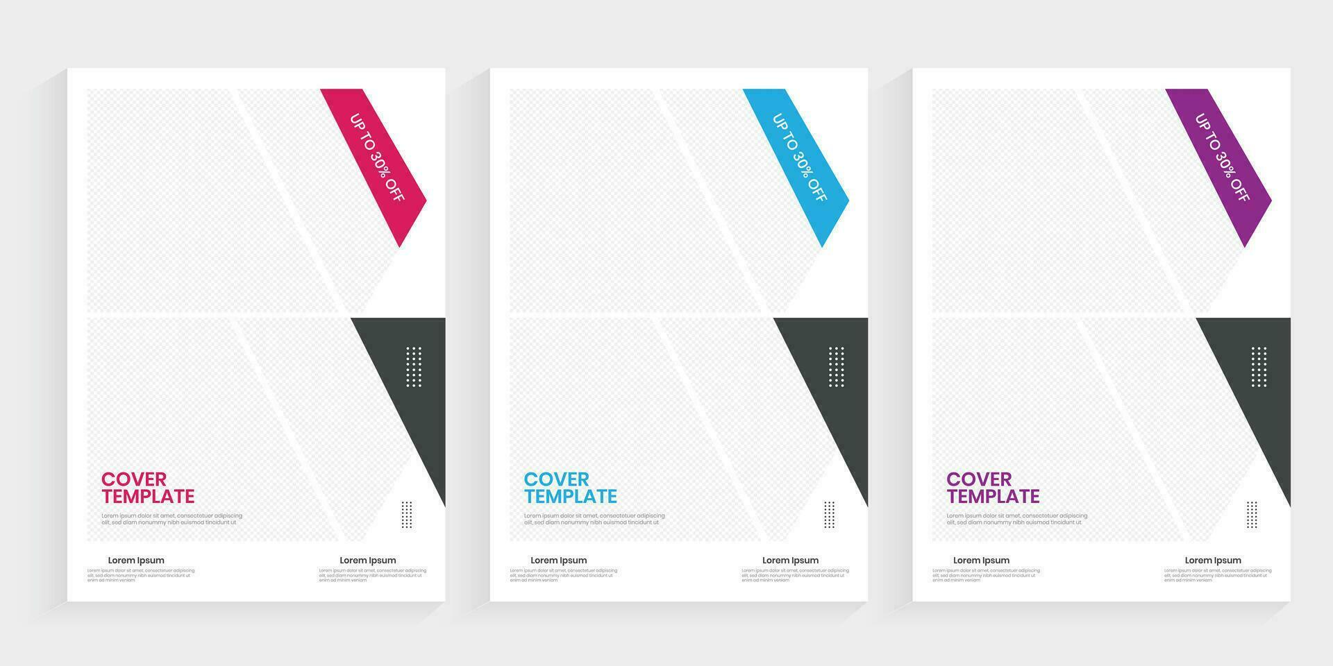 Company profile brochure design, Creative annual report free vector graphics design