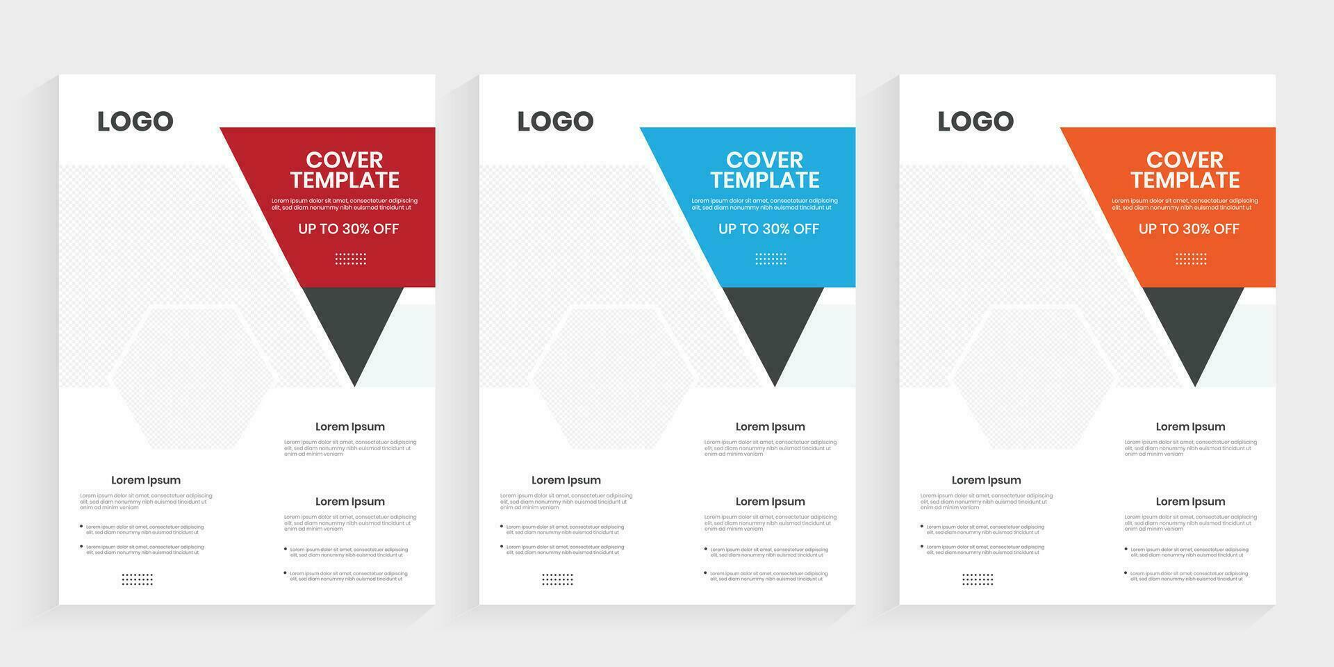 Company profile brochure design, Creative annual report free vector graphics design