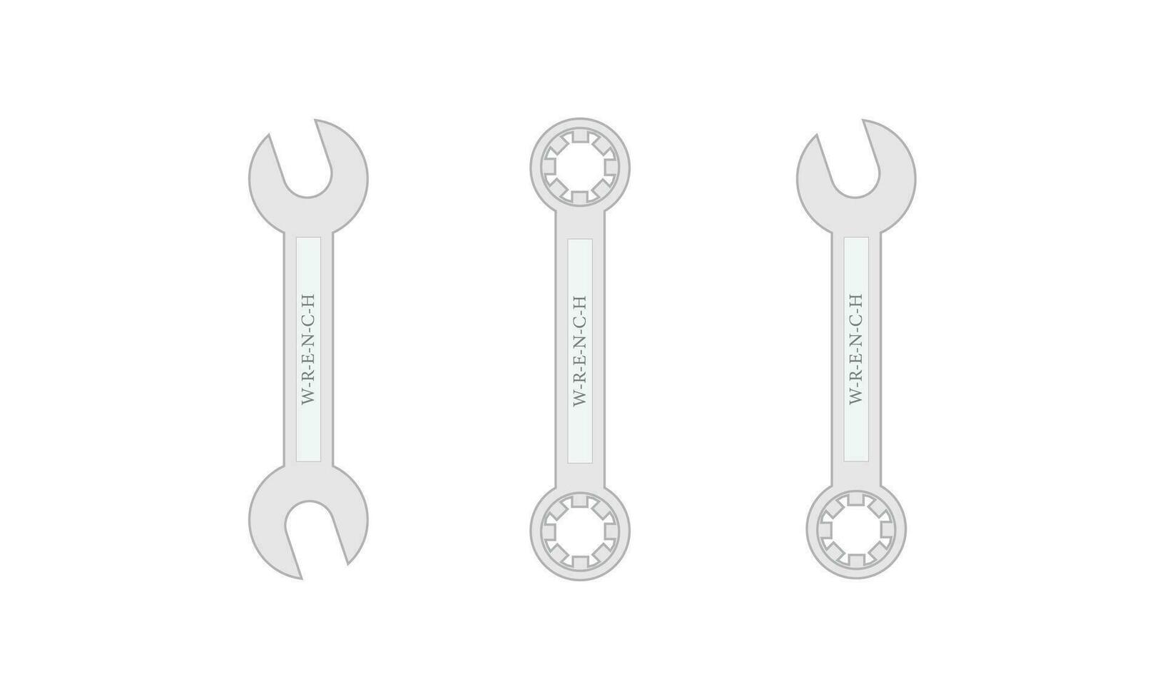 conjunto de Tres tipos de llave llaves vector