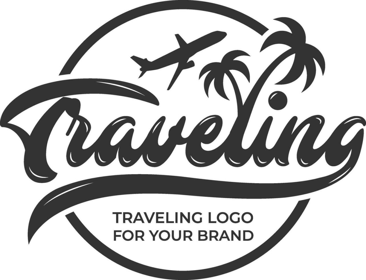 Traveling logo design vector