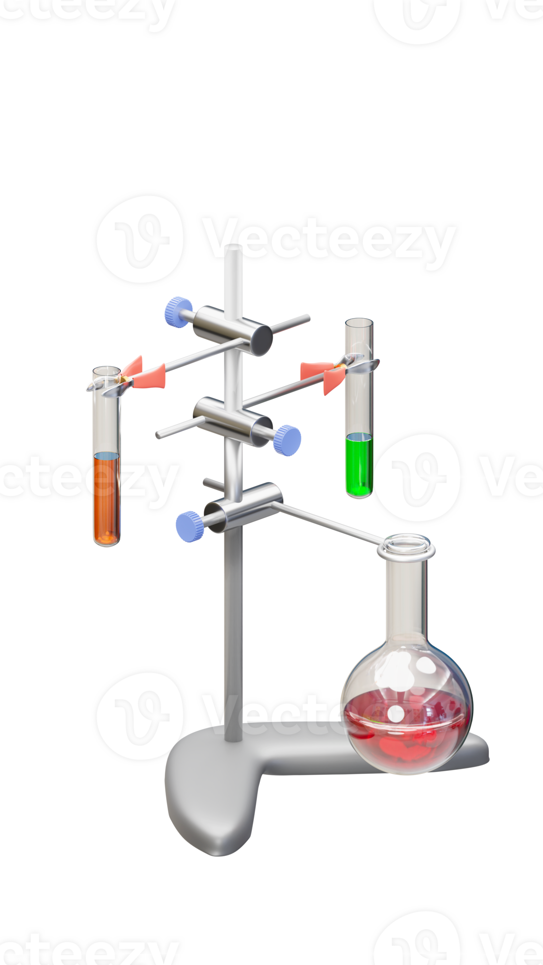 3D rendering of Laboratory Test Tube Grip Stand Holder, Scientific