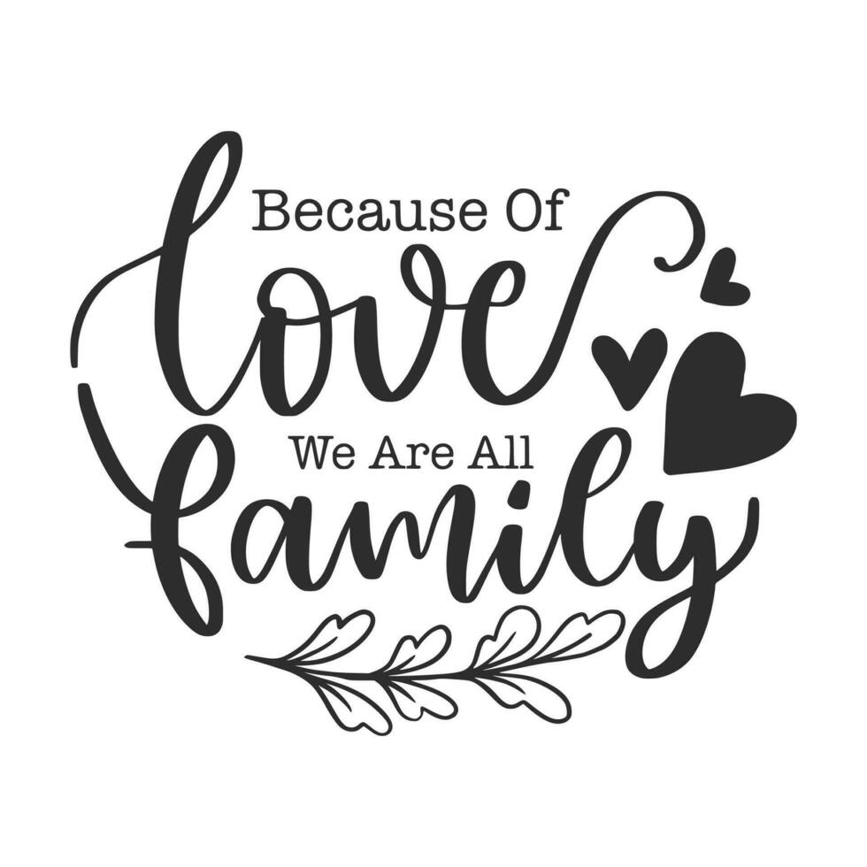 Love - Valentine's Day Vector illustration isolated on white background. Hand drawn text for Valentines Day greeting card. Typography design for print cards, banner, poster
