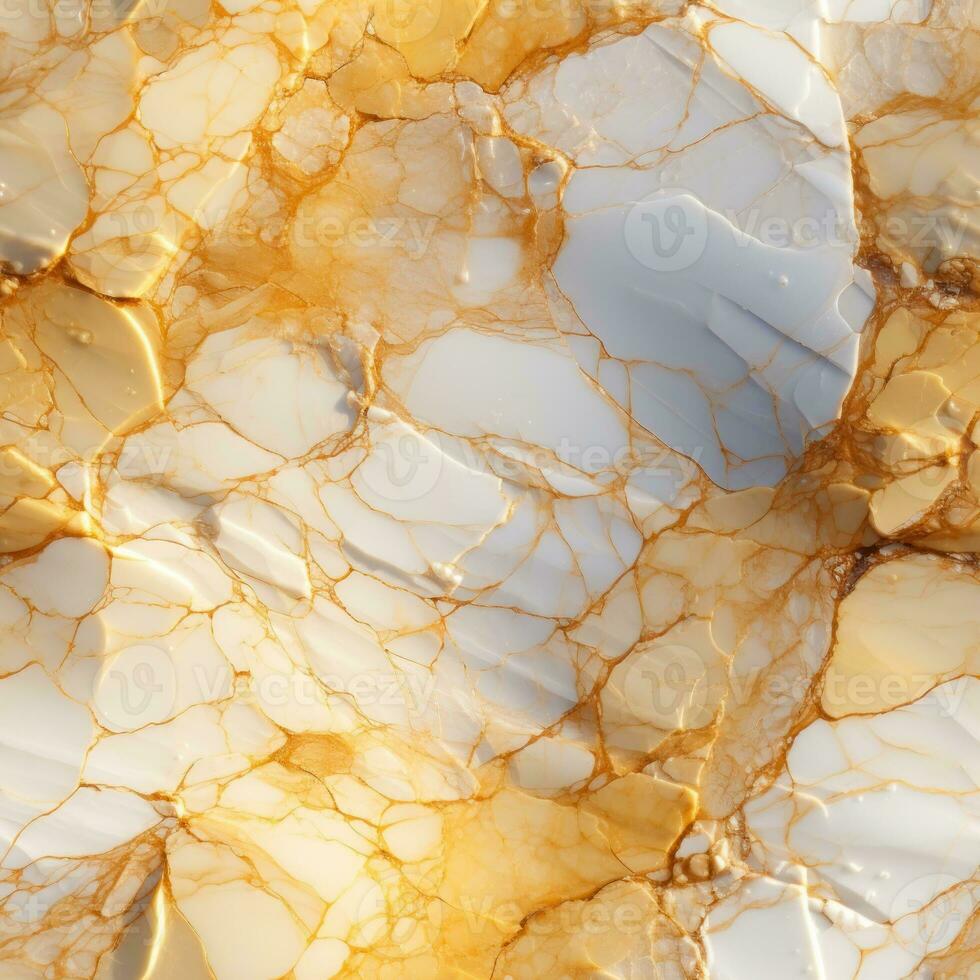 Light yellow marble seamless pattern, created with generative AI photo