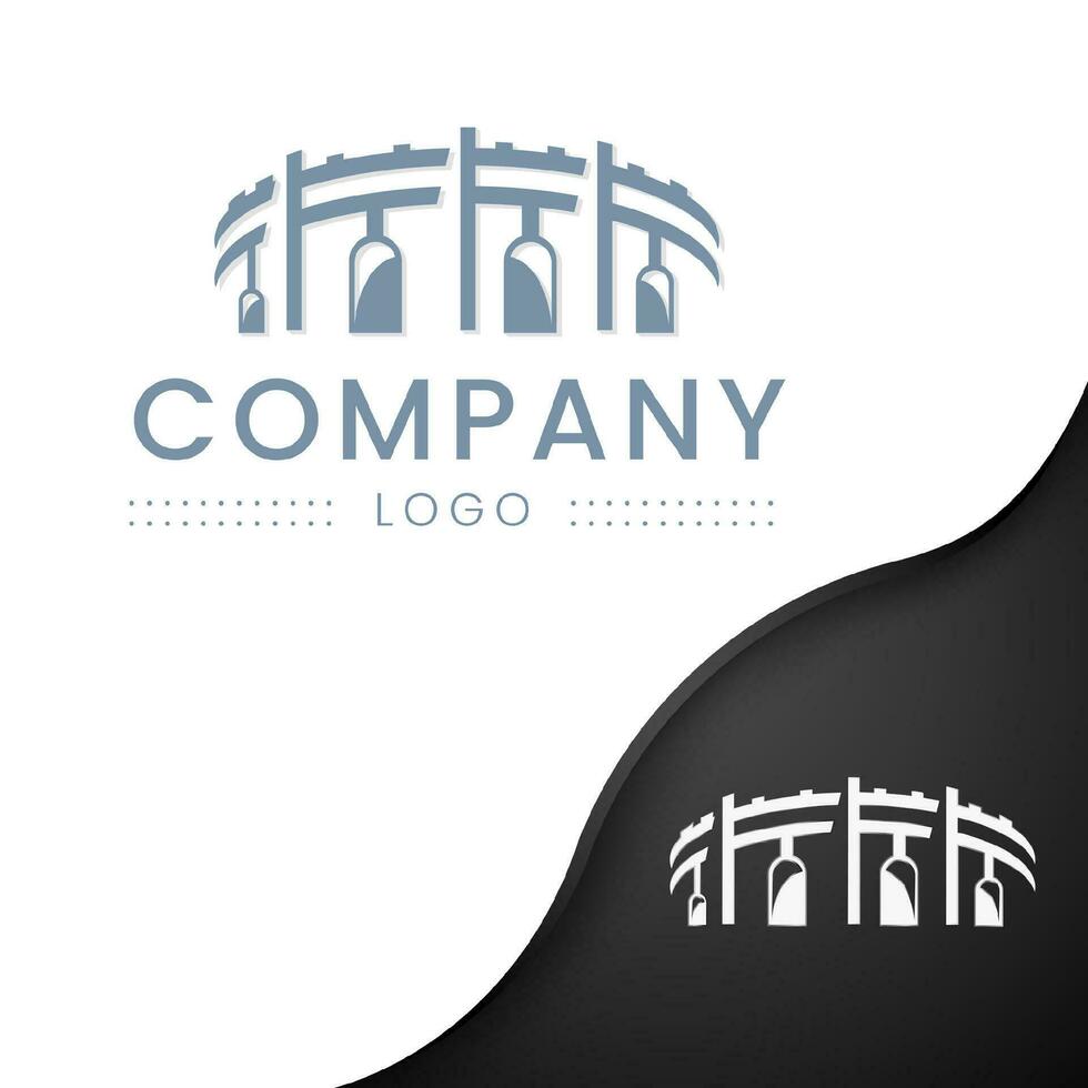 Antique architecture logo vector