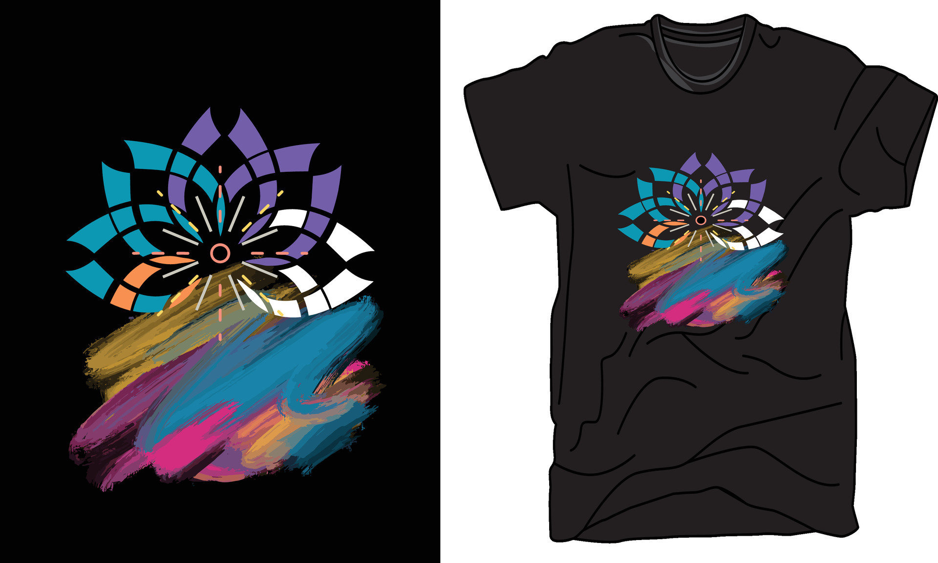 T-Shirt design modren design, apparel design, illustration design ...