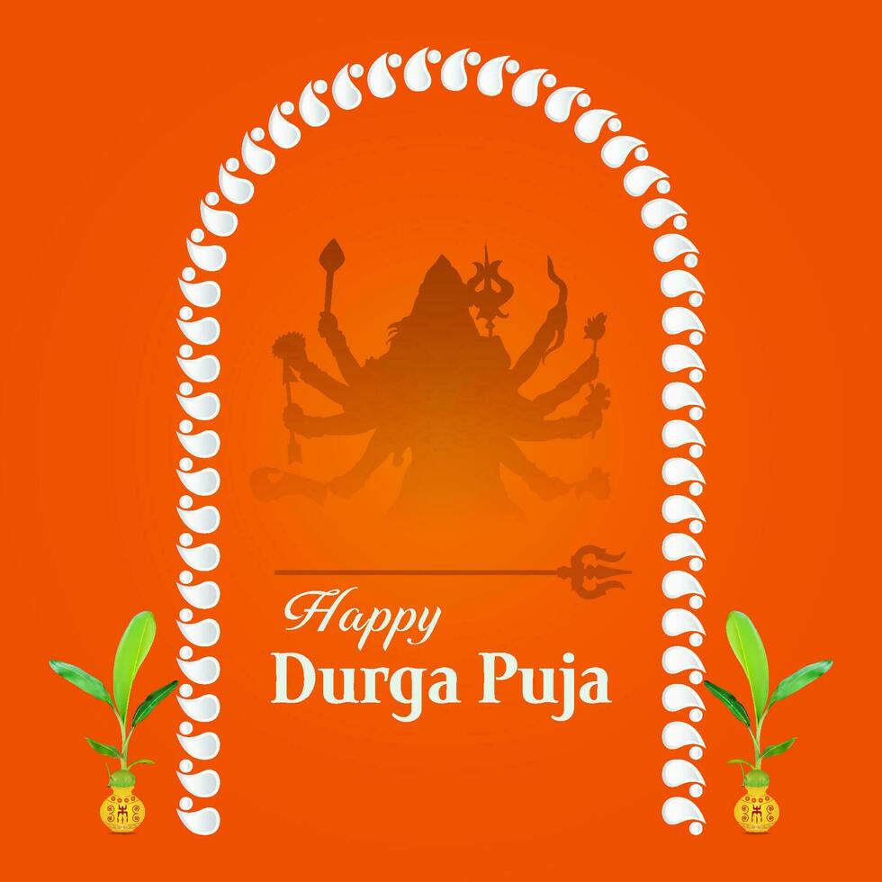 happy Durga puja illustrations. Durga Face. Subh Navratri ,Goddess Maa Durga Face , Poster, Social Media Post, and Flyer Advertising,  durga puja.Happy Durga Puja, Festival, Background, Template, vector