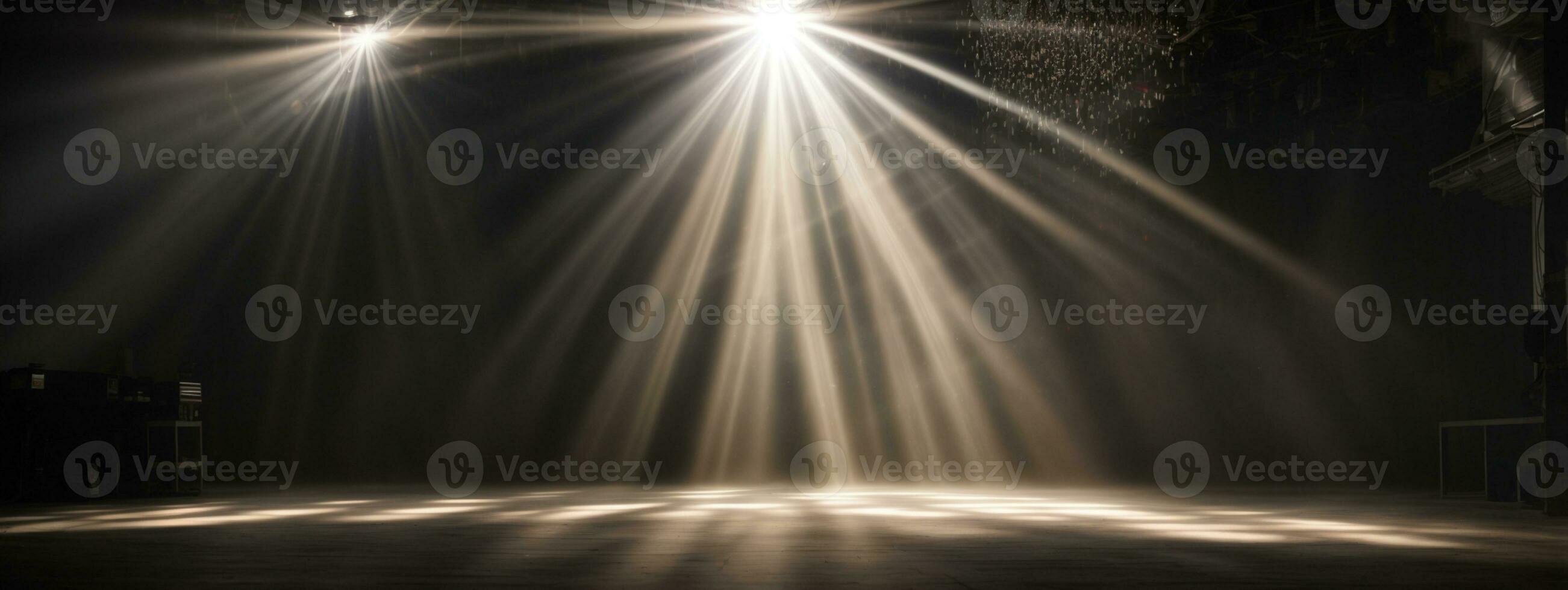 abstract beautiful rays of light on black background.. AI generated photo