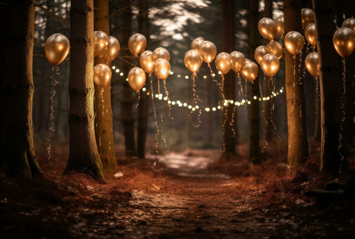 New Year magic forest photo