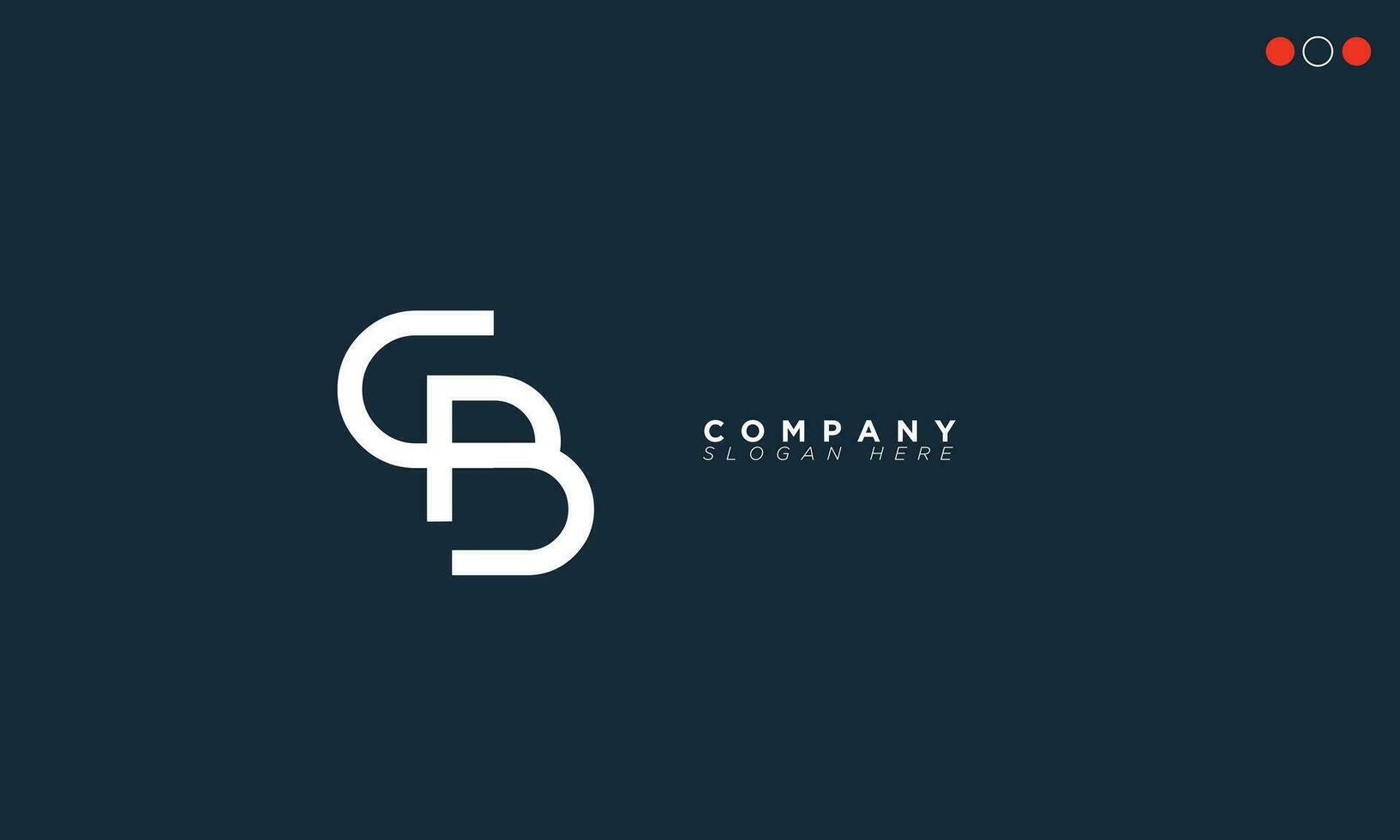 CB Alphabet letters Initials Monogram logo BC, C and B vector