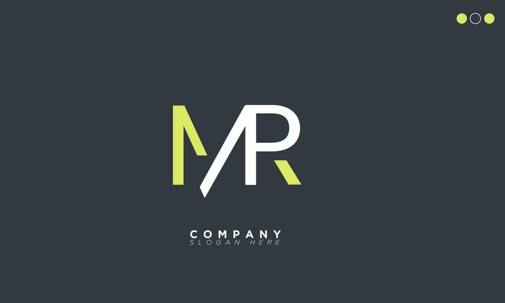 MR Alphabet letters Initials Monogram logo RM, M and R vector
