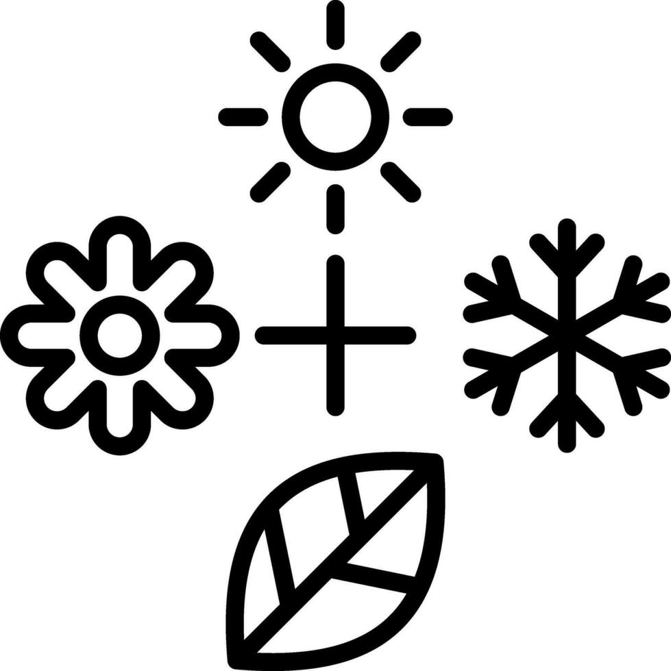 Seasons Vector Icon Design