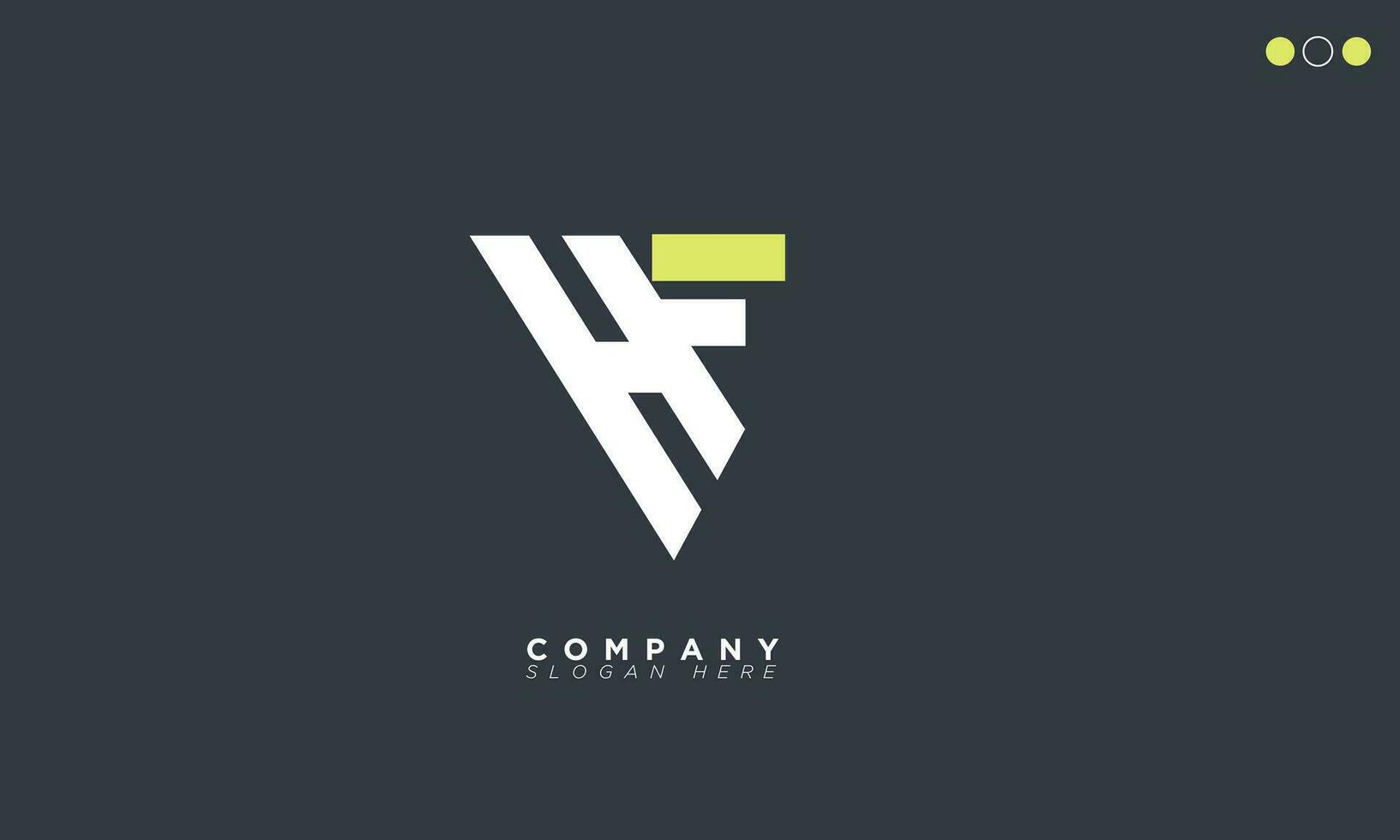 HF Alphabet letters Initials Monogram logo FH, H and F vector