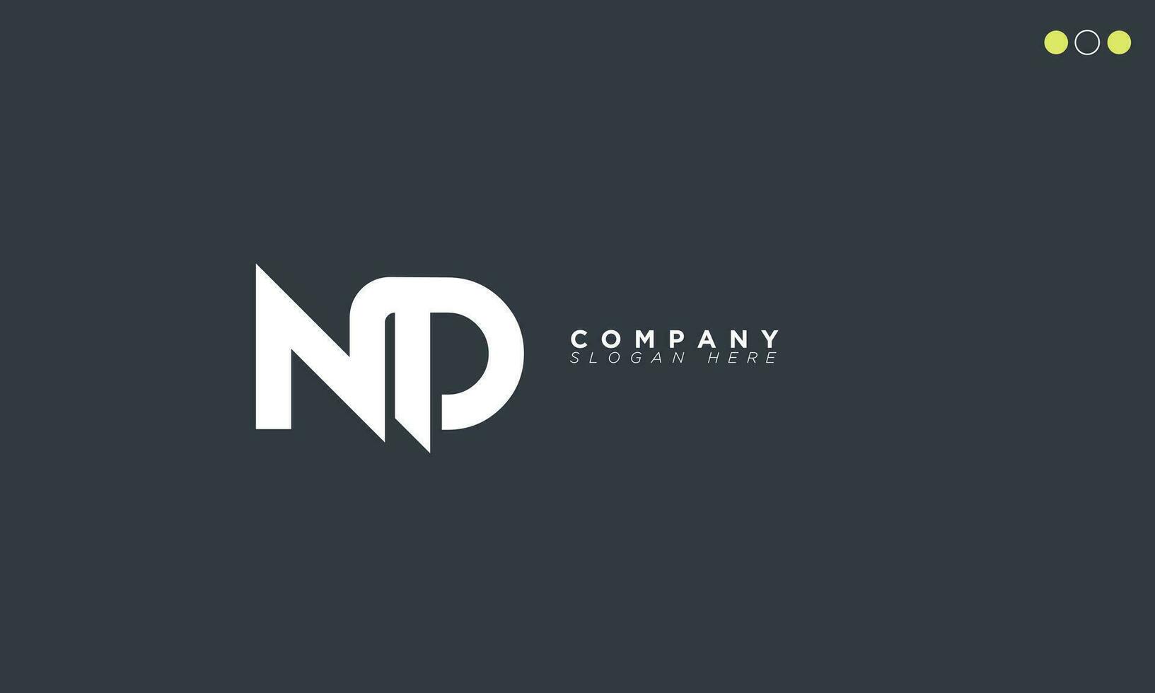 ND Alphabet letters Initials Monogram logo DN, N and D vector