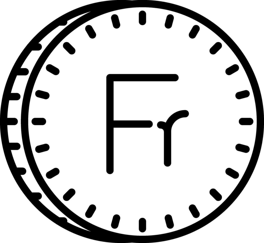 Franc Vector Icon Design