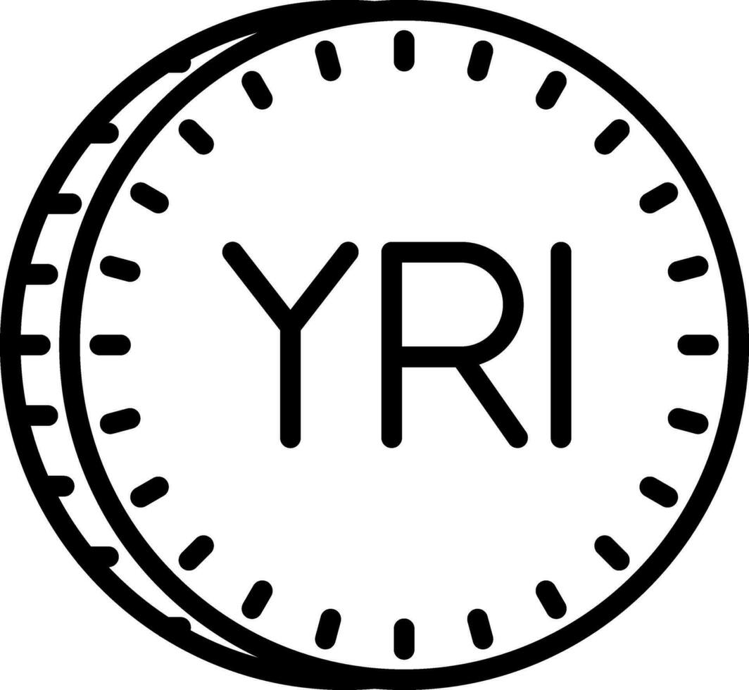 yemenita rial vector icono diseño