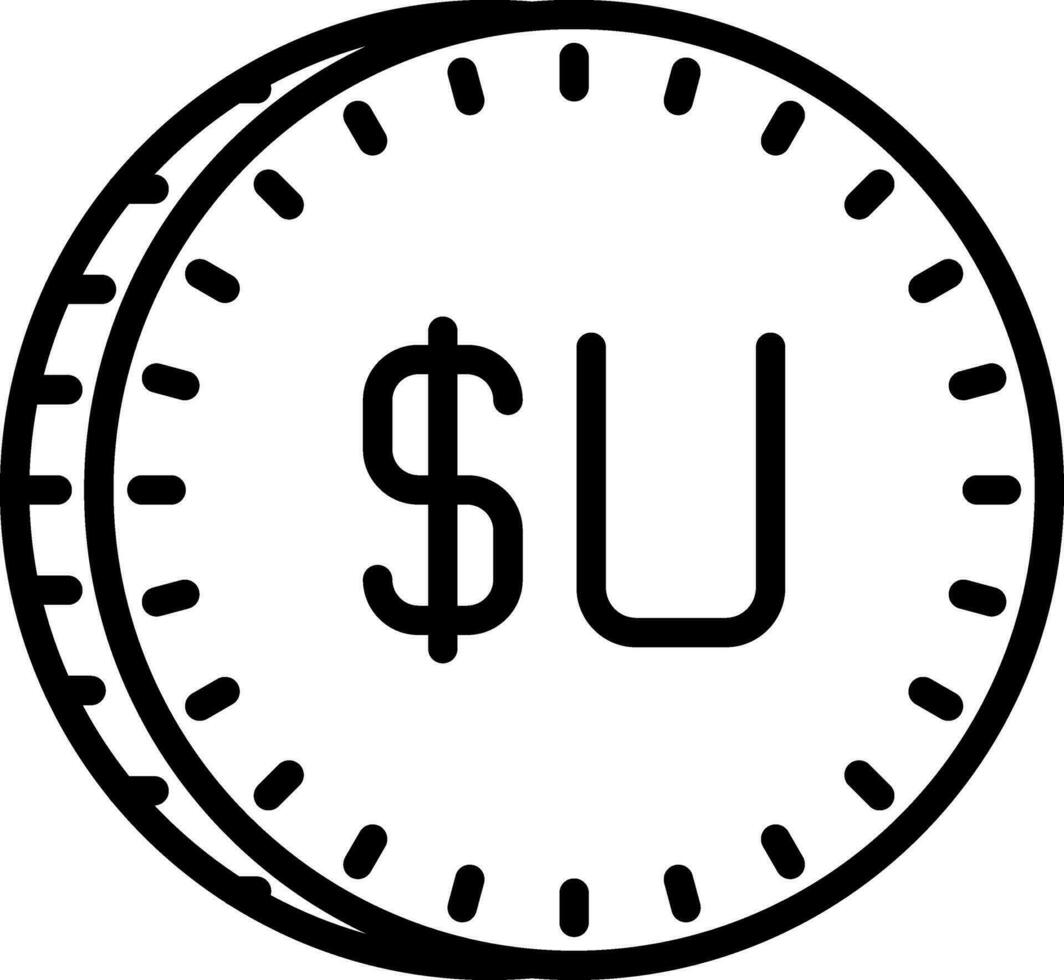 Uruguayan peso Vector Icon Design