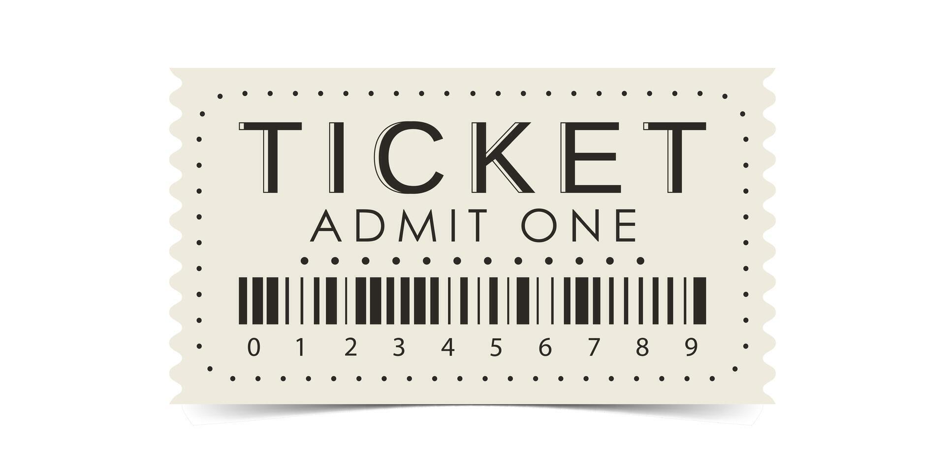 Ticket design. Modern ticket card template. illustration. vector