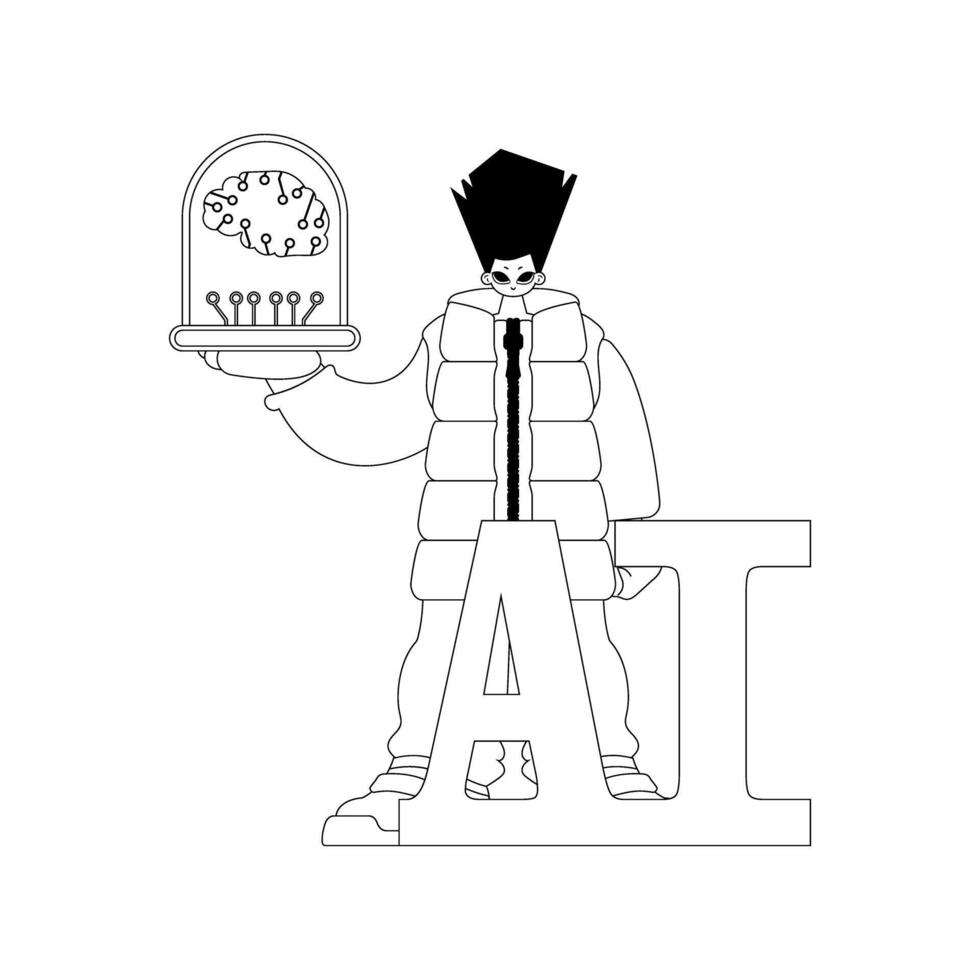 He has a linear AI model in his grasp vector