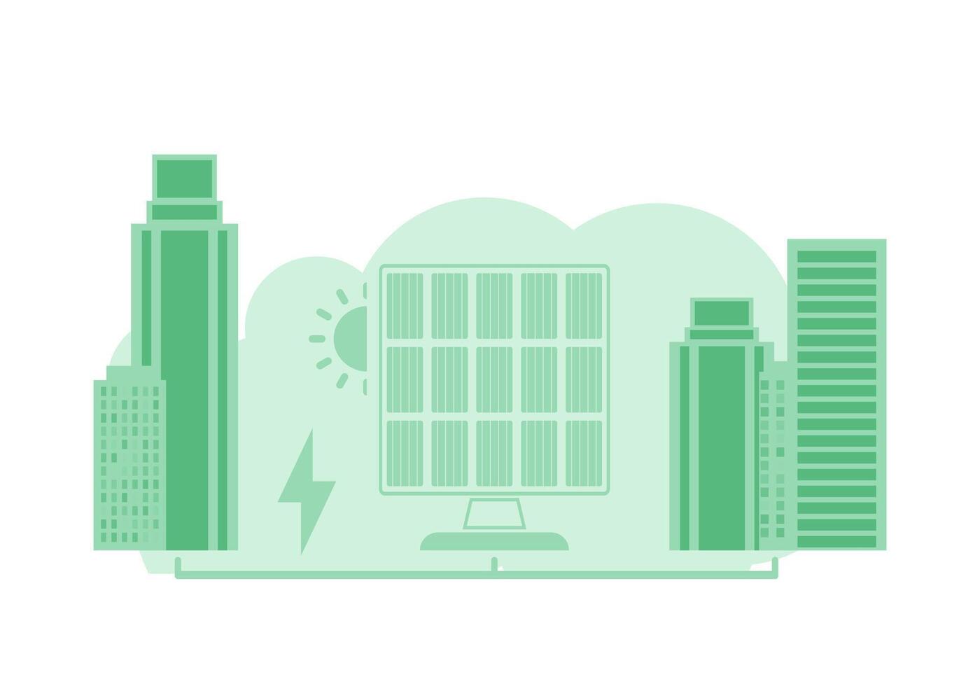 Green energy background. Concept of green world and ecology. trend illustration. vector