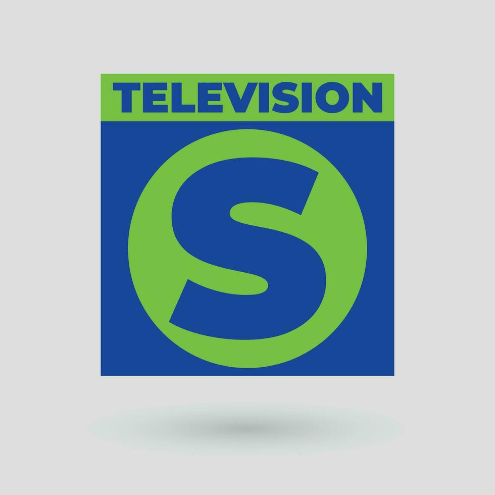 profesional televisión canal logo diseño concepto vector illustrationn