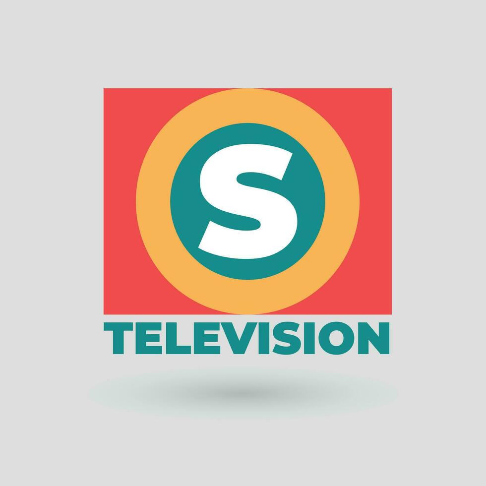 Professional TV Channel Logo Design Concept vector illustrationn