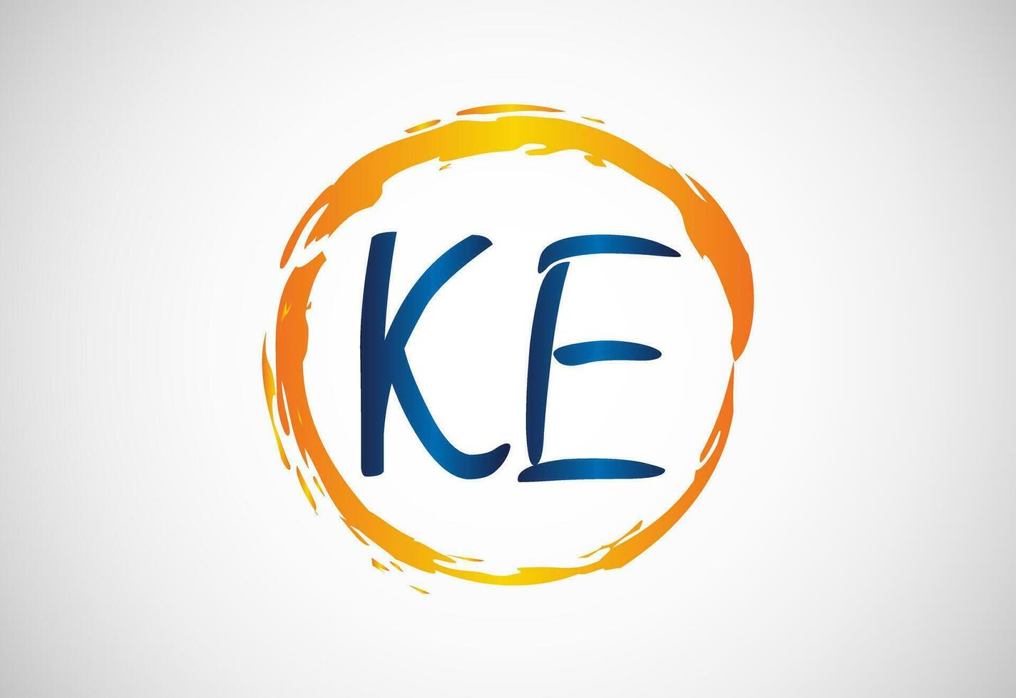 Initial Letter K E Logo Design Vector Template. KE Letter Logo Design