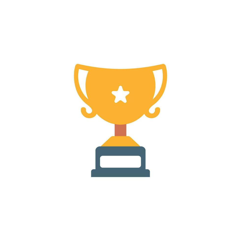 Winner cup vector colored icon