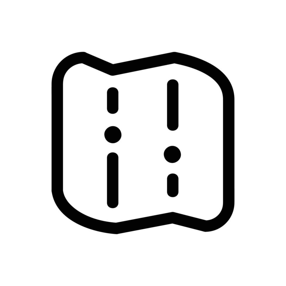 Map Vector Icon, Outline style icon, from Adventure icons collection, isolated on white Background.