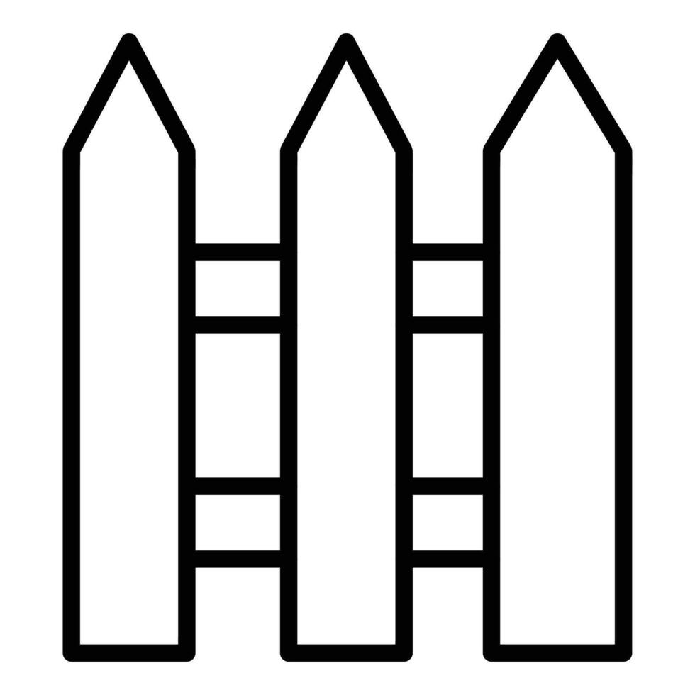 Fence Vector Icon, Lineal style icon, from Agriculture icons collection, isolated on white Background.