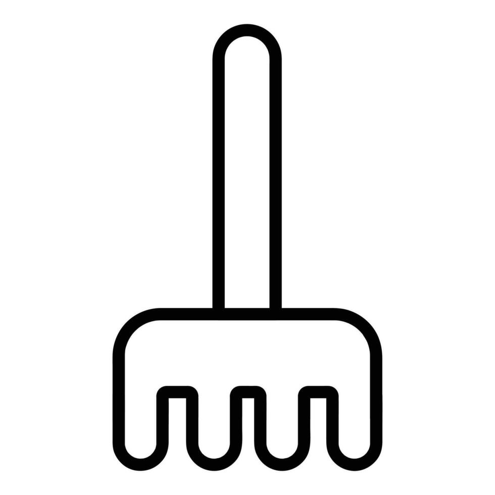 Rake Vector Icon, Lineal style icon, from Agriculture icons collection, isolated on white Background.