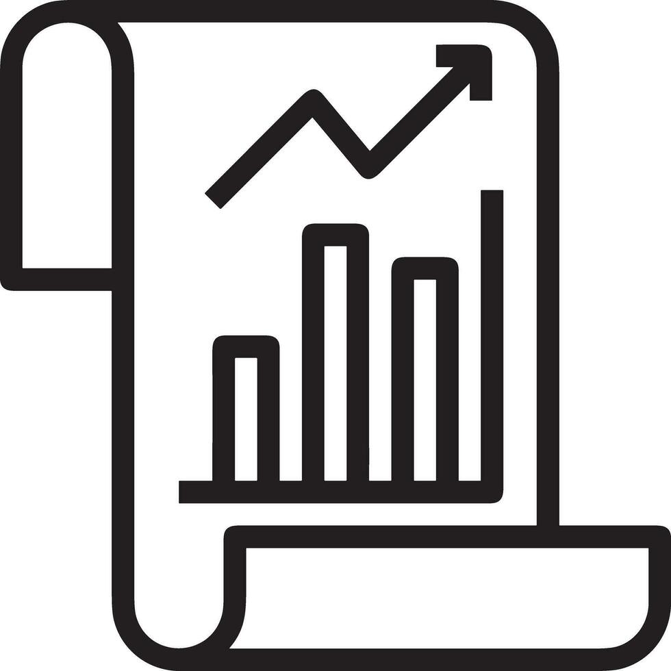 crecimiento negocio icono símbolo vector imagen. ilustración de el Progreso contorno infografía estrategia desarrollo diseño imagen