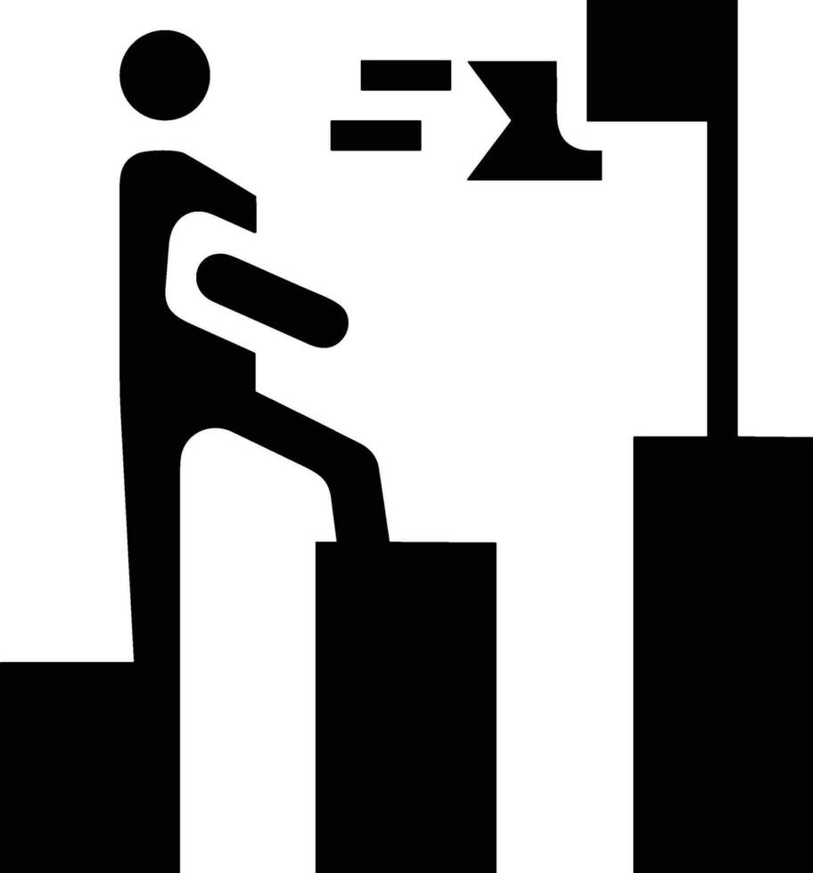 Growth business icon symbol vector image. Illustration of the progress outline infographic strategy  development design image