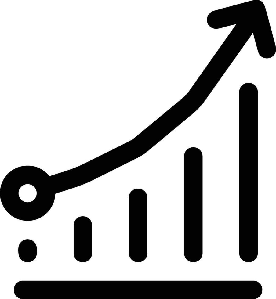 Growth business icon symbol vector image. Illustration of the progress outline infographic strategy  development design image