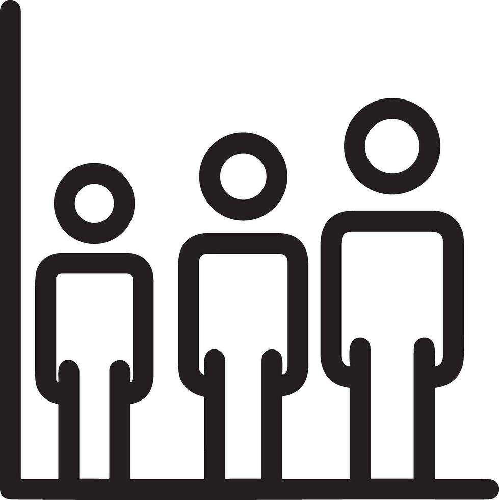 Growth business icon symbol vector image. Illustration of the progress outline infographic strategy  development design image