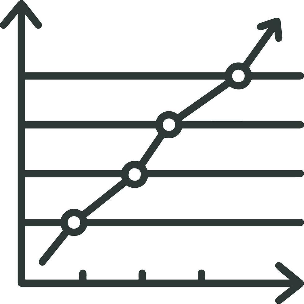 Growth business icon symbol vector image. Illustration of the progress outline infographic strategy  development design image