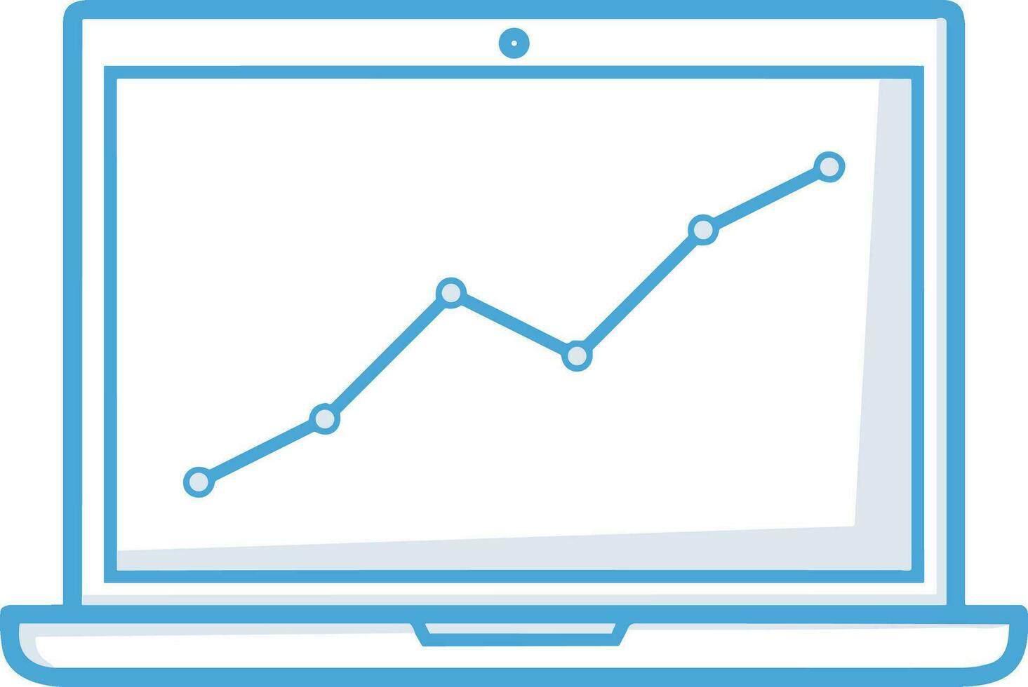 Growth business icon symbol vector image. Illustration of the progress outline infographic strategy  development design image