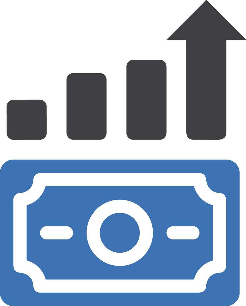 Growth business icon symbol vector image. Illustration of the progress outline infographic strategy  development design image